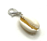Kauri shell pendant natural 21 x 15 mm luck - fertility, 1 piece