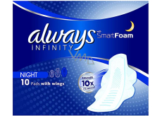 Always Infinity Night sanitary napkins with wings 10 pcs