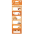 Nekupto Christmas gift stickers Orange and cinnamon 6 pieces