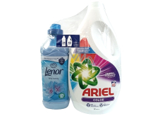 Ariel Color universal washing gel 43 doses + Lenor Spring Swakening fabric softener 34 doses, duopack