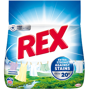 REX Laundry Powder Amazonia Freshness 20 Washes, 1.1kg