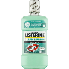 Listerine Mouthwash Clean & Fresh Mild Taste, 500 ml