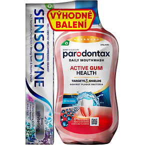 Paradontax Mouthwash Active Gum 500 ml + Sensodyne Toothpaste 75 ml Paradontax Mouthwash Active Gum 500 ml + Sensodyne Toothpaste 75 ml