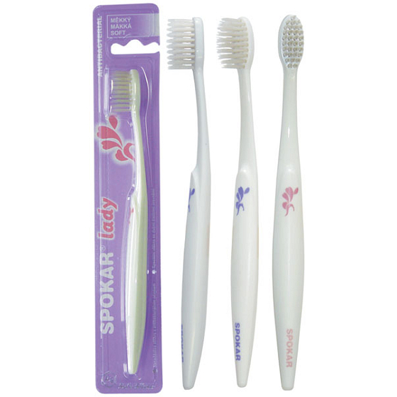 Spokar 3427 Lady Medium Fibers Antibacterial two cleansing levels