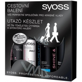 Syoss Travel Shine travel pack shampoo, conditioner, hairspray and hair conditioner, cosmetic set