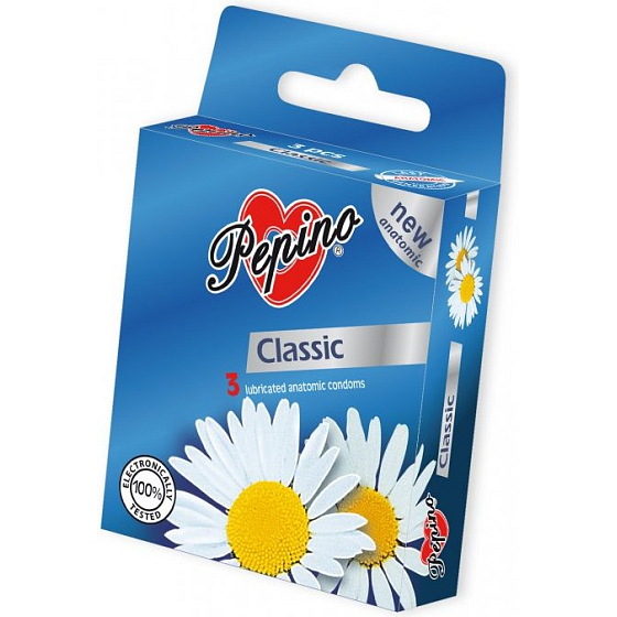Pepino Classic condom made of natural latex 3 pieces