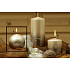 Lima Glitter stars candle brown sphere diameter 80 mm 1 piece