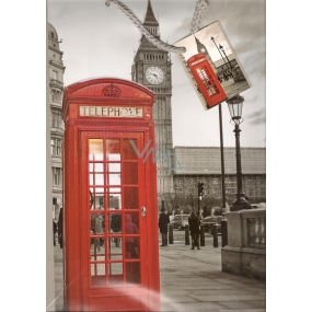 Nekupto Gift paper bag 32.5 x 26 x 13 cm London 1 piece 762 02 BL