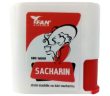 Fan Saccharin Artificial Sweetener 500 Tablets in Dispenser 30 g