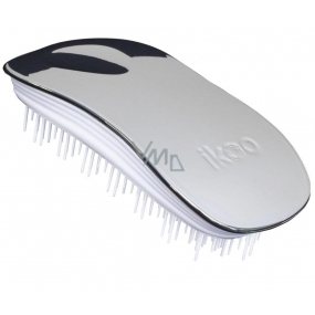 Ikoo Home Metallic Hair brush according to Chinese medicine metallic silver-white