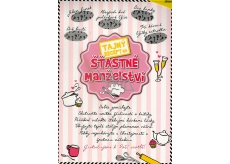 Nekupto Stírací přání k svatbě Tajný recept G 21 3359 32 x 23 cm