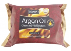 Beauty Formulas Argan Oil Cosmetic make-up and cleaning wipes 30 pieces