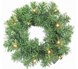 Wreath with lighting 10 LED, 30 cm