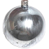 Irisa Glass Baubles Silver Metallic Smooth, Set of 4 Pieces, 8 cm