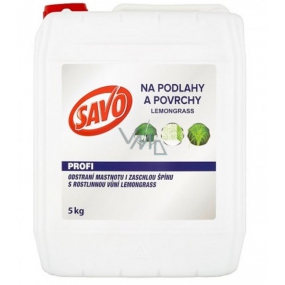 Savo Profi Floors and surfaces Lemongrass disinfectant cleaner for daily cleaning of surfaces 5 kg