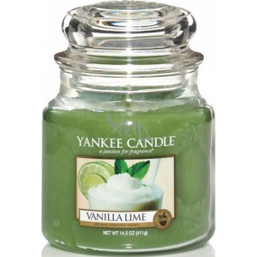 Yankee Candle Vanilla Lime - Vanilla with lime scented candle Classic medium glass 411 g
