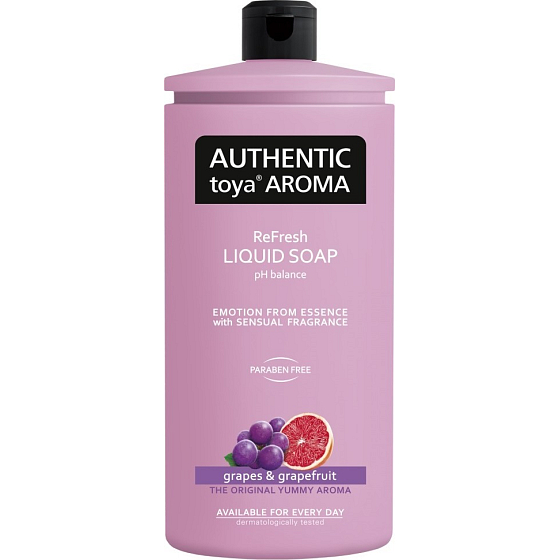 Authentic Toya Aroma Grapes & Grapefruit liquid soap refill 600 ml