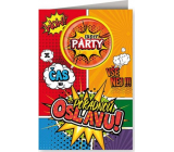 Nekupto Birthday Card with Flask Comics 115 x 170 mm 3535 K