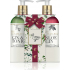 Baylis & Harding Mulberries, Mistletoe and Cranberries liquid hand soap dispenser 300 ml + hand and body lotion dispenser 300 ml, cosmetic set