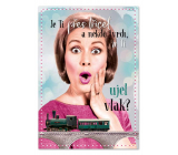Ditipo Playing birthday card You're over thirty, Up to heights, Helena Vondráčková 224 x 157 mm