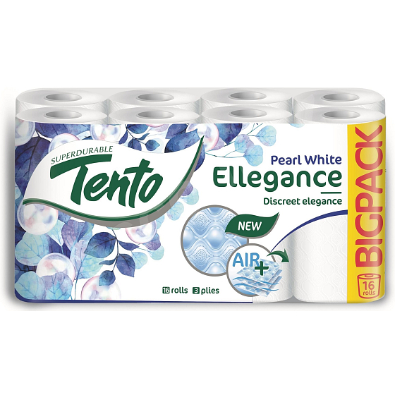 This Ellegance Pearl White toilet paper 3 ply 150 pieces 16 pieces