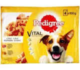 Pedigree Adult Beef and poultry in jelly pocket for adult dogs 100 gx 4 pieces