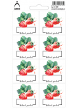 Arch Jar stickers Strawberries Natural product 8 labels 17 x 9 cm