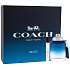 Coach Blue eau de toilette for men 60 ml + eau de toilette for men miniature 7 ml, gift set for men