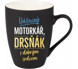 Albi Velvet mug Passionate biker black 300 ml