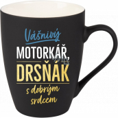Albi Velvet mug Passionate biker black 300 ml