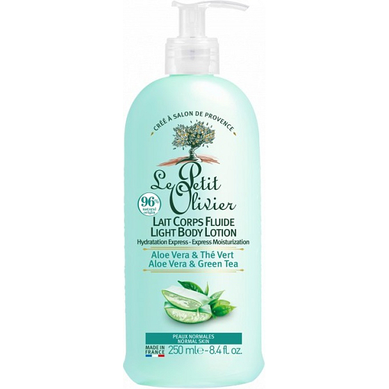 Le Petit Olivier Aloe Vera and Green Tea Moisturizing Body Milk 250 ml