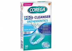 Corega Pro Cleanser Clean & Fresh cleaning tablets for orthodontic appliances 30 pieces