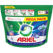 Ariel All in 1 Pods Mountain Spring gel capsules for washing white and light-coloured laundry 63 pieces