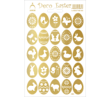 Arch Easter decorative stickers holographic eggs gold 12 x 18 cm