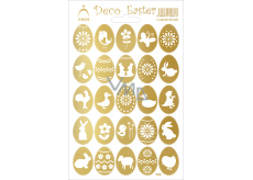 Arch Easter decorative stickers holographic eggs gold 12 x 18 cm
