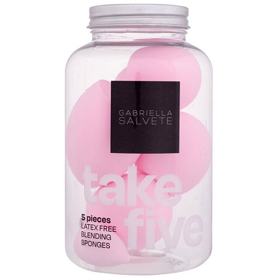 Gabriella Salvete Take Five soft sponge for comfortable make-up application pink 5 pieces