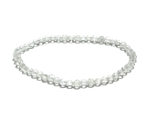 Crystal elastic bracelet faceted natural stone 3mm / 16 - 17cm, stone of stones