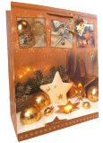 Gift paper bag Christmas WBL 2434 gold CZ/xSK/HU