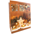 Gift paper bag Christmas WBL 2434 gold CZ/xSK/HU