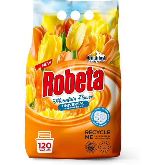 Robeta universal laundry powder 9 kg, 120 doses