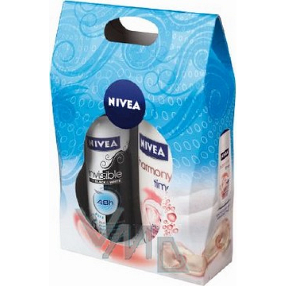 Nivea Kazpure shower gel 250 ml + antiperspirant spray 150 ml, for women cosmetic set