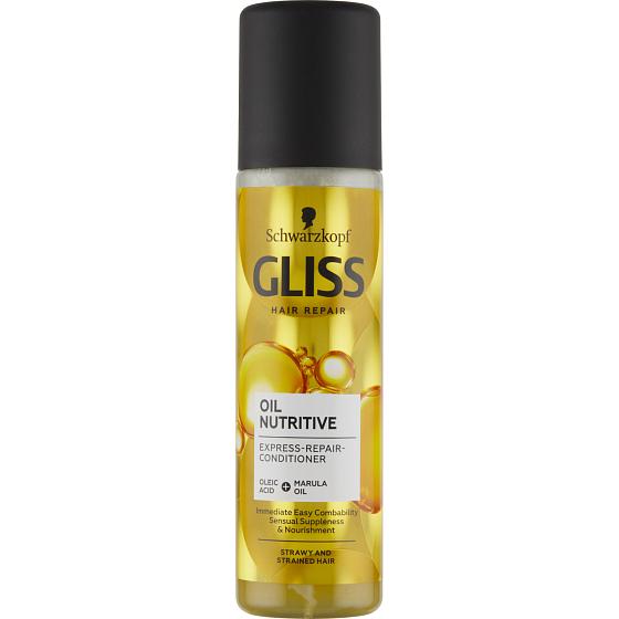 Gliss Regenerating Express Balm Oil Nutritive for Coarse and Damaged Hair, 200 ml