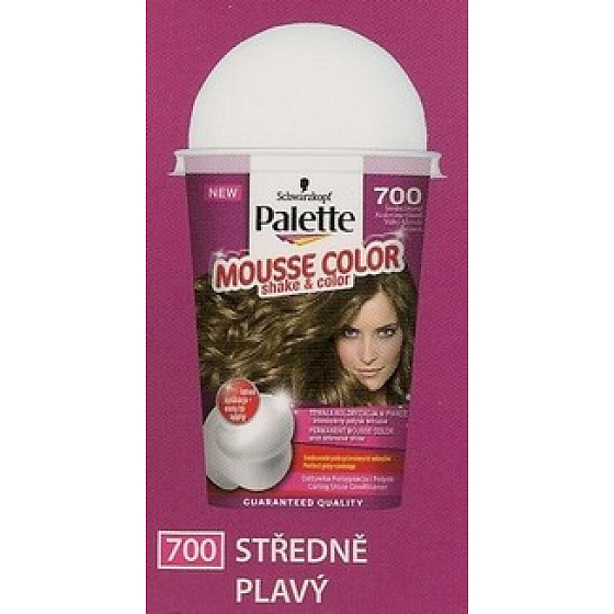Schwarzkopf Palette Mousse Color Shake and color hair color 700 Medium blond