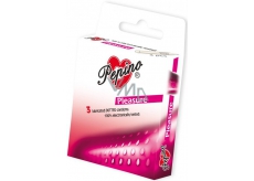 Pepino Pleasure ribbed condoms made from natural latex 3 pieces
