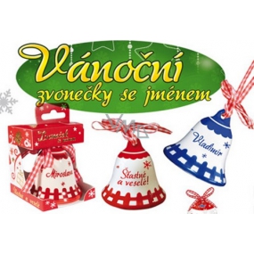 Nekupto Christmas bell named Vendula red