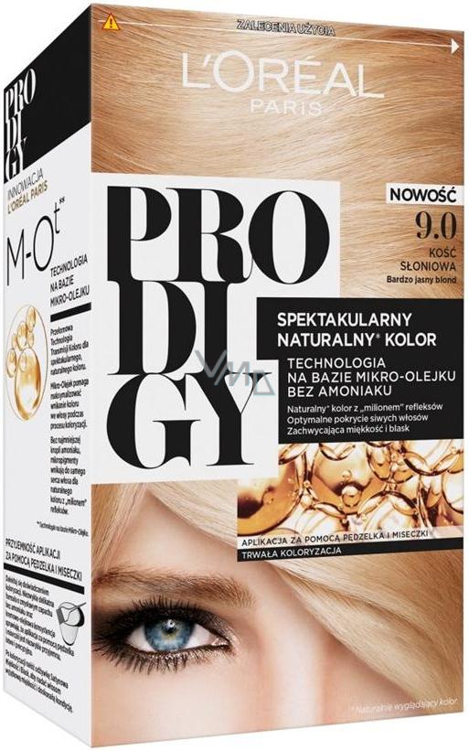 Loreal Paris Prodigy hair color 9.0 Ivory very light blond VMD
