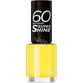 Rimmel London 60 Seconds Super Shine Nail Polish nail polish 452 Chin Up, Buttercup 8 ml