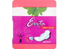 Evita Ultra Long Softiplait hygienické vložky s křidélky 8 kusů