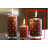 Lima Heart print candle old pink cylinder 70 x 100 mm 1 piece