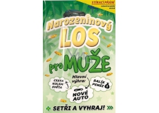 Nekupto Stírací přání k narozeninám Los pro muže G 31 3342 21,5 x 13,5 cm